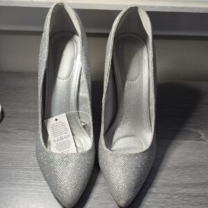 Shimmering Silver Women's Heels